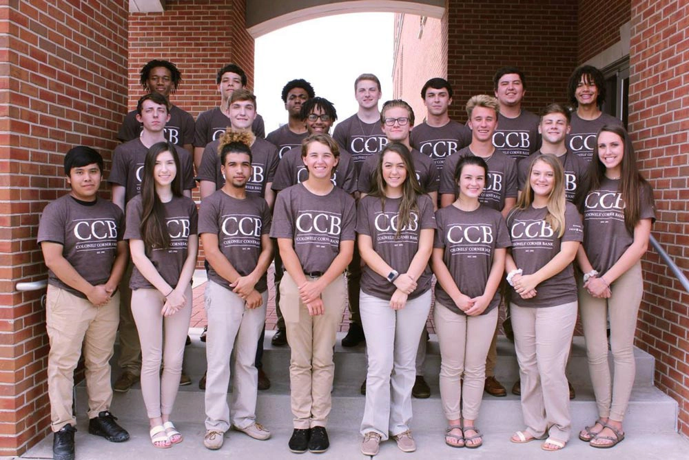 group of Henderson High School Students wearing CCB shirts