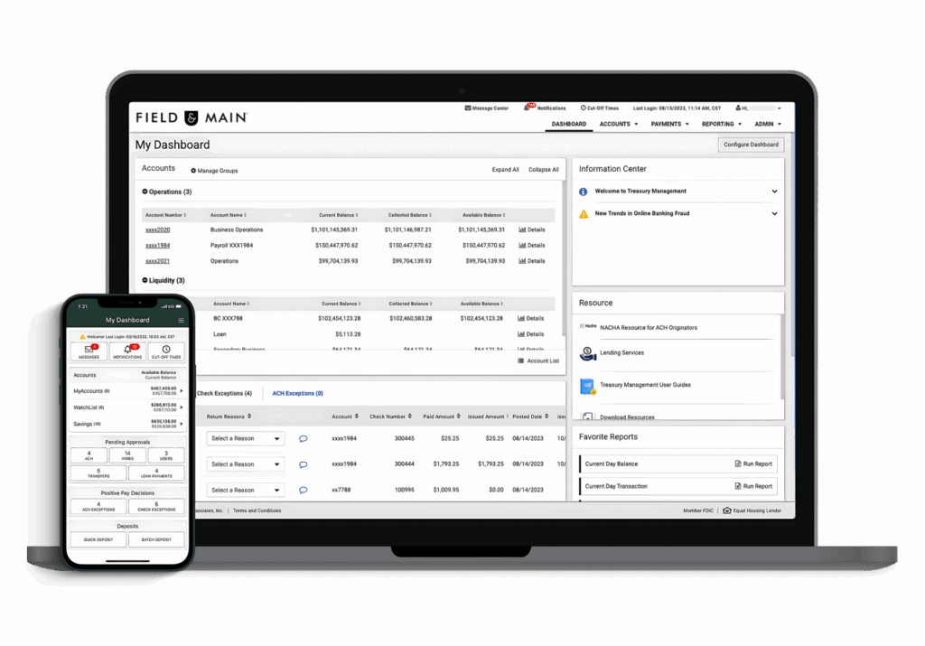 Treasury Management Dashboard