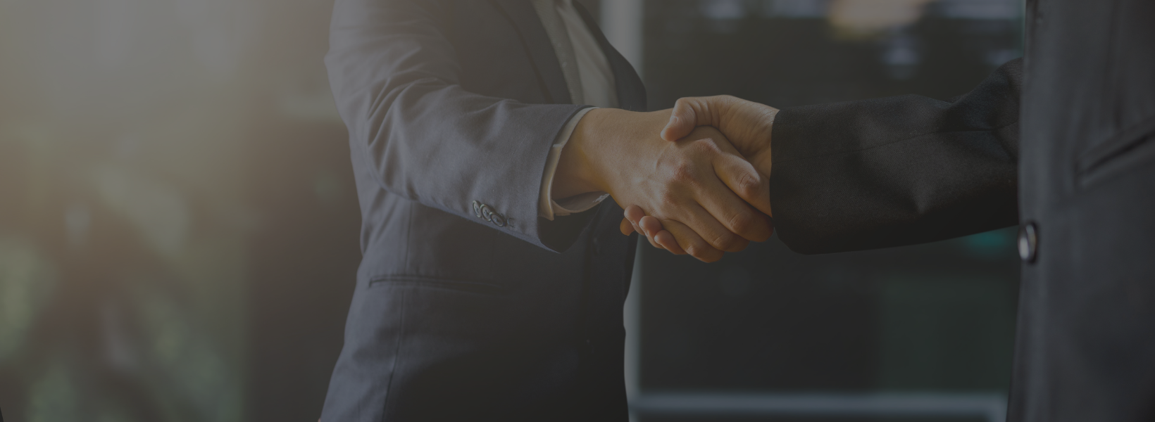 Businessmen shaking hands